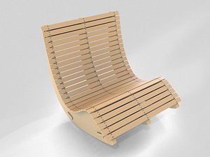 Wood Lounge Chair