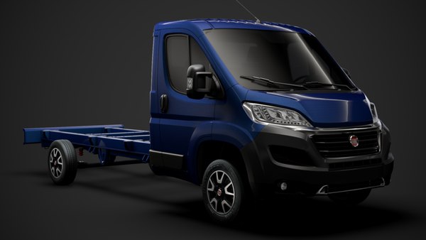 3D model fiat ducato chassis truck