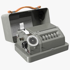 Portable Mechanical Cipher Machine 3D