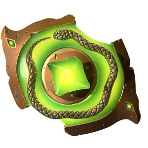 3D model Snake shield
