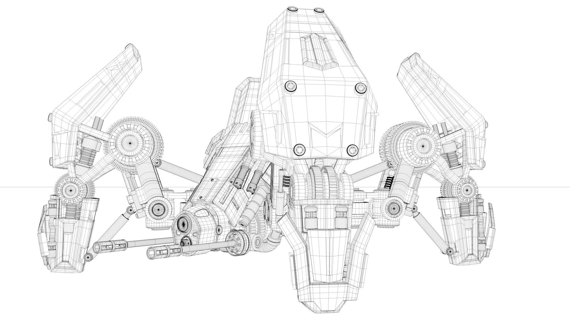 Robot Spider Model - TurboSquid 1201180