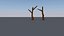 Desert tree low poly