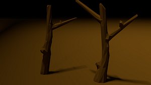 Desert tree low poly