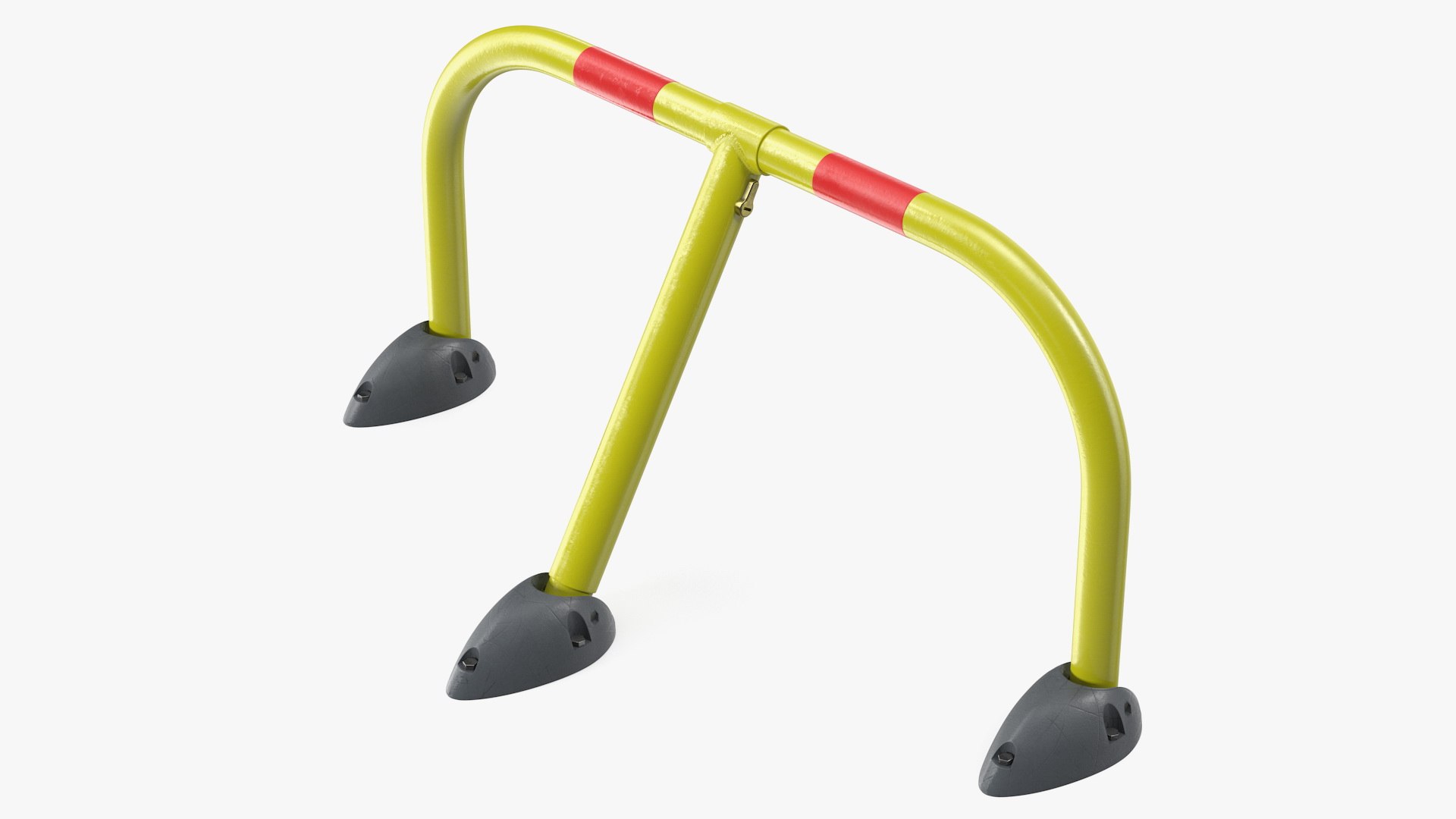 Foldable Parking Hoop Barrier Rigged 3D model preview