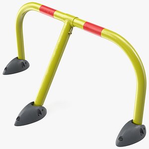 Foldable Parking Hoop Barrier Rigged