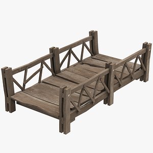Cartoon Wood Bridge