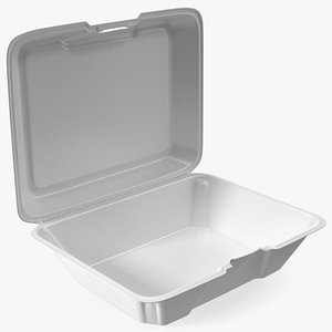 3D Disposable Food Tray Rigged