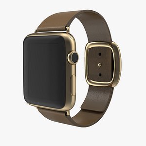 apple watch gold 42mm 3d model