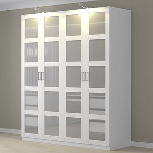 HAUGA combinación armario, gris, 258x55x199 cm - IKEA