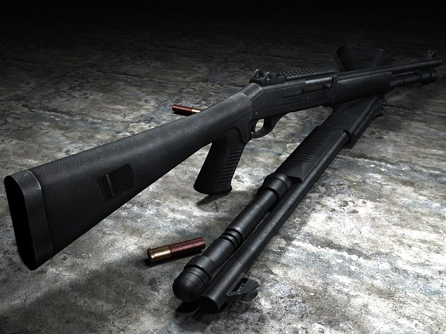 Benelli Xm1014 3d Model