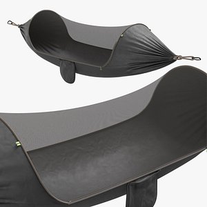 3D Patagonia Jungle Shelter Hammock for Camping Black