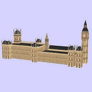 house parliament big 3d model