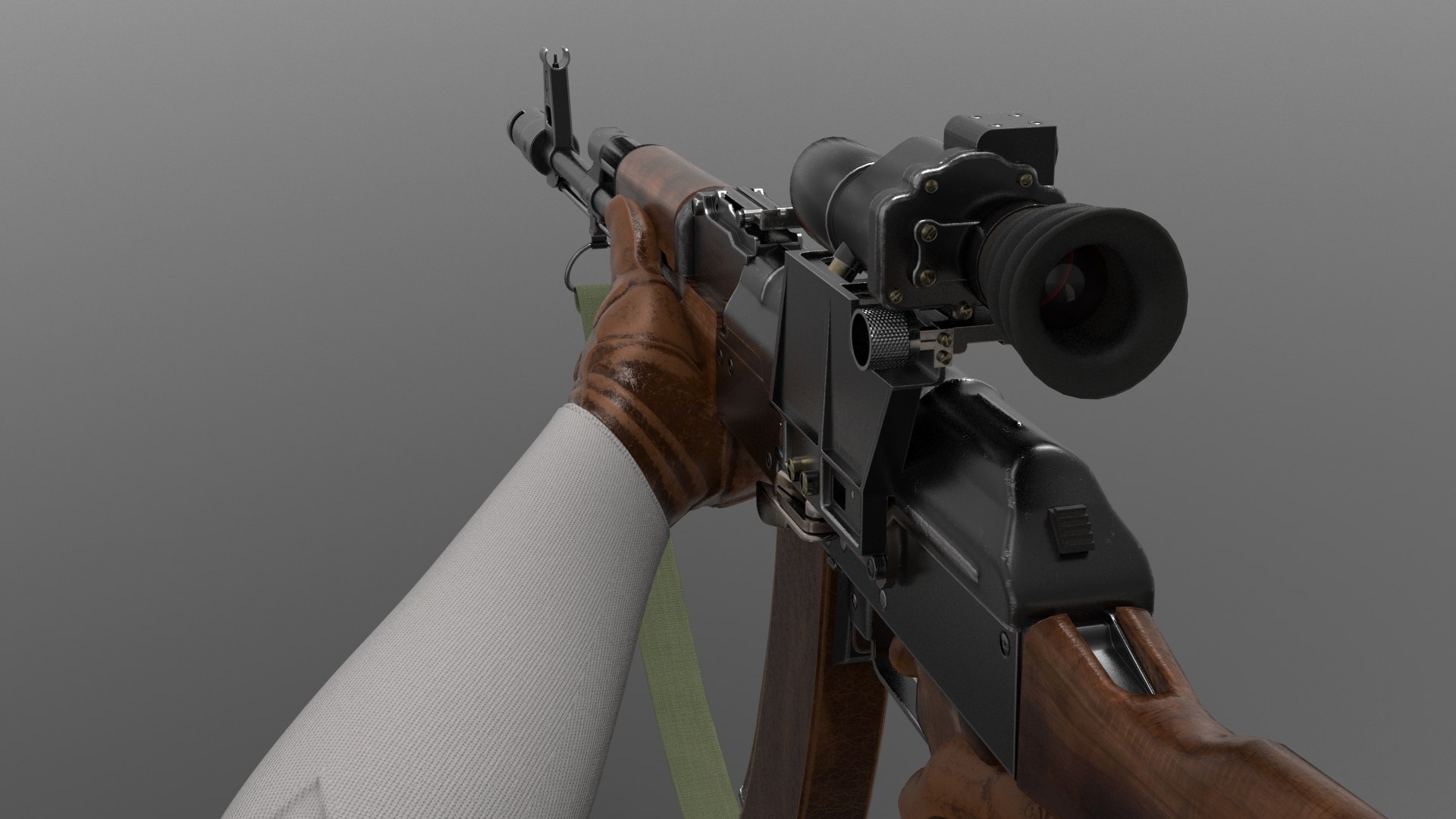 AK74 Assault Rifle Fps - Tps 3D Model - TurboSquid 2402241