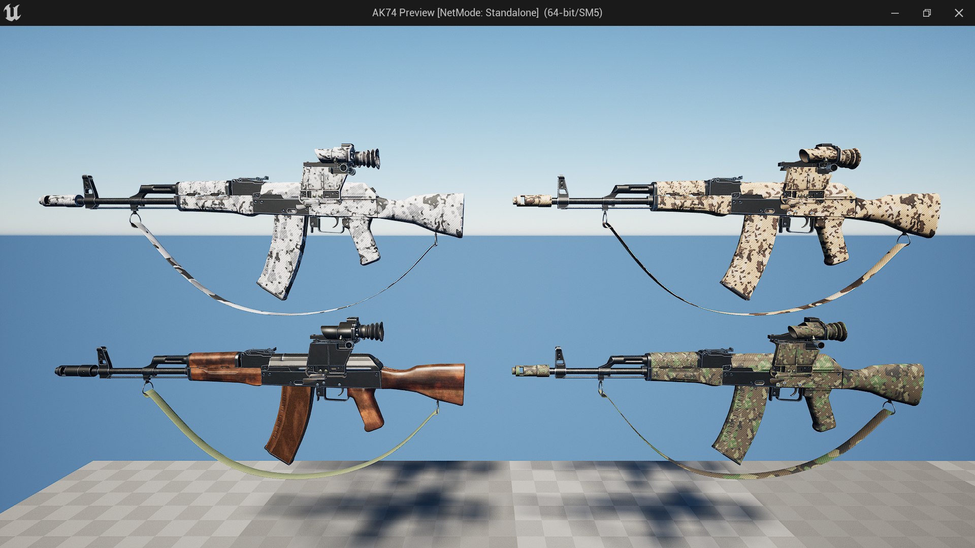 AK74 Assault Rifle Fps - Tps 3D Model - TurboSquid 2402241