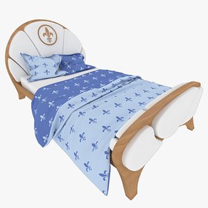 3d child s knight bed interior