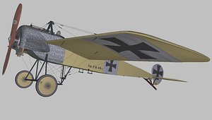 fokker e3 3D model