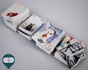 3d stack magazines model