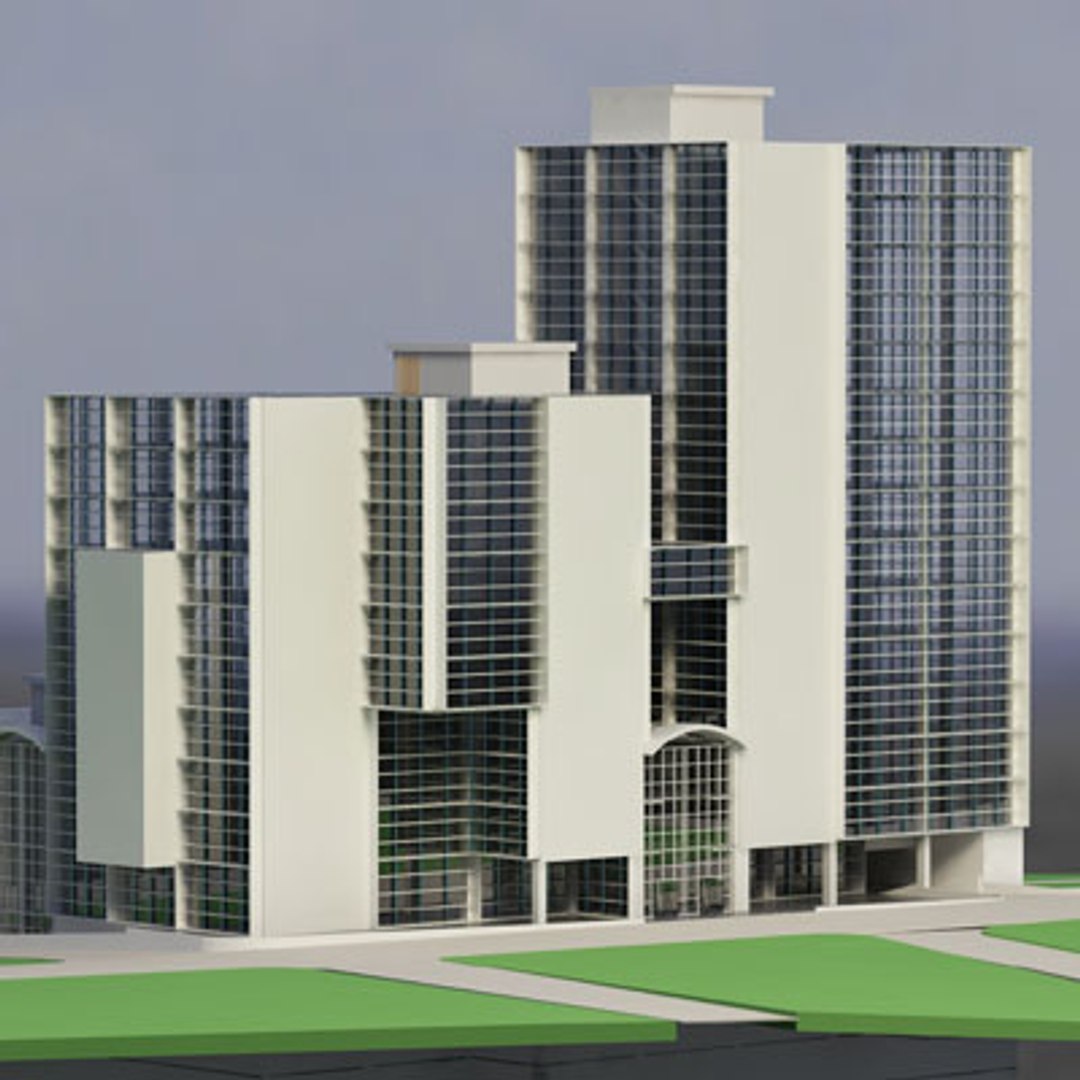 3d Shoping Building Model
