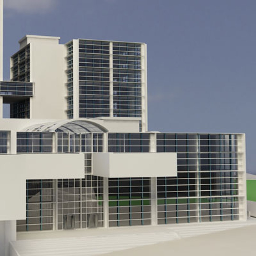 3d Shoping Building Model