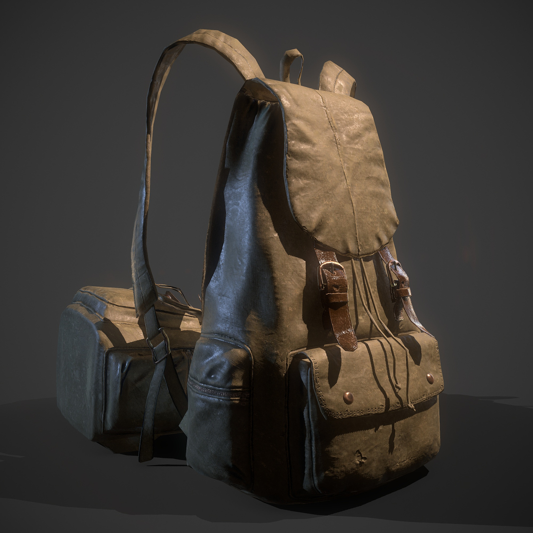 3D model Stalker backpack Lowpoly TurboSquid 1838966