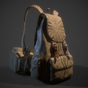 3D model Stalker backpack Low-poly