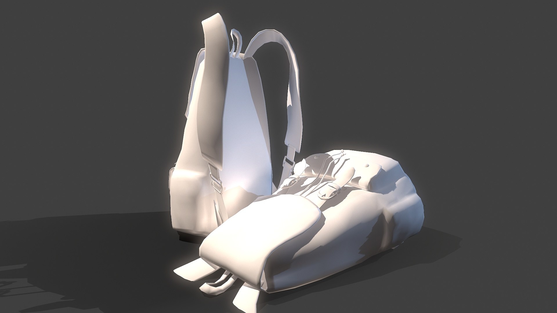 3D Model Stalker Backpack Low-poly - TurboSquid 1838966