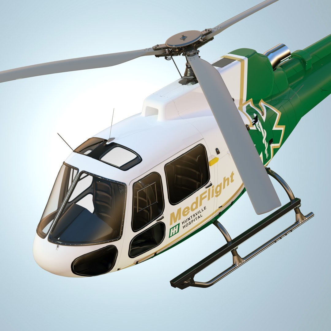 Eurocopter As350 Medflight 3d Max