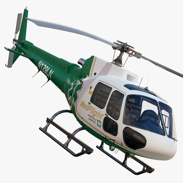 eurocopter as350 medflight 3d max