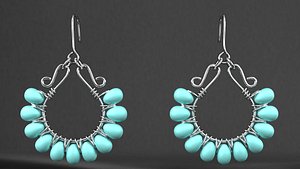 earrings 3D