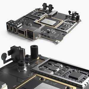Apple Mac Mini M4 Motherboard 3D