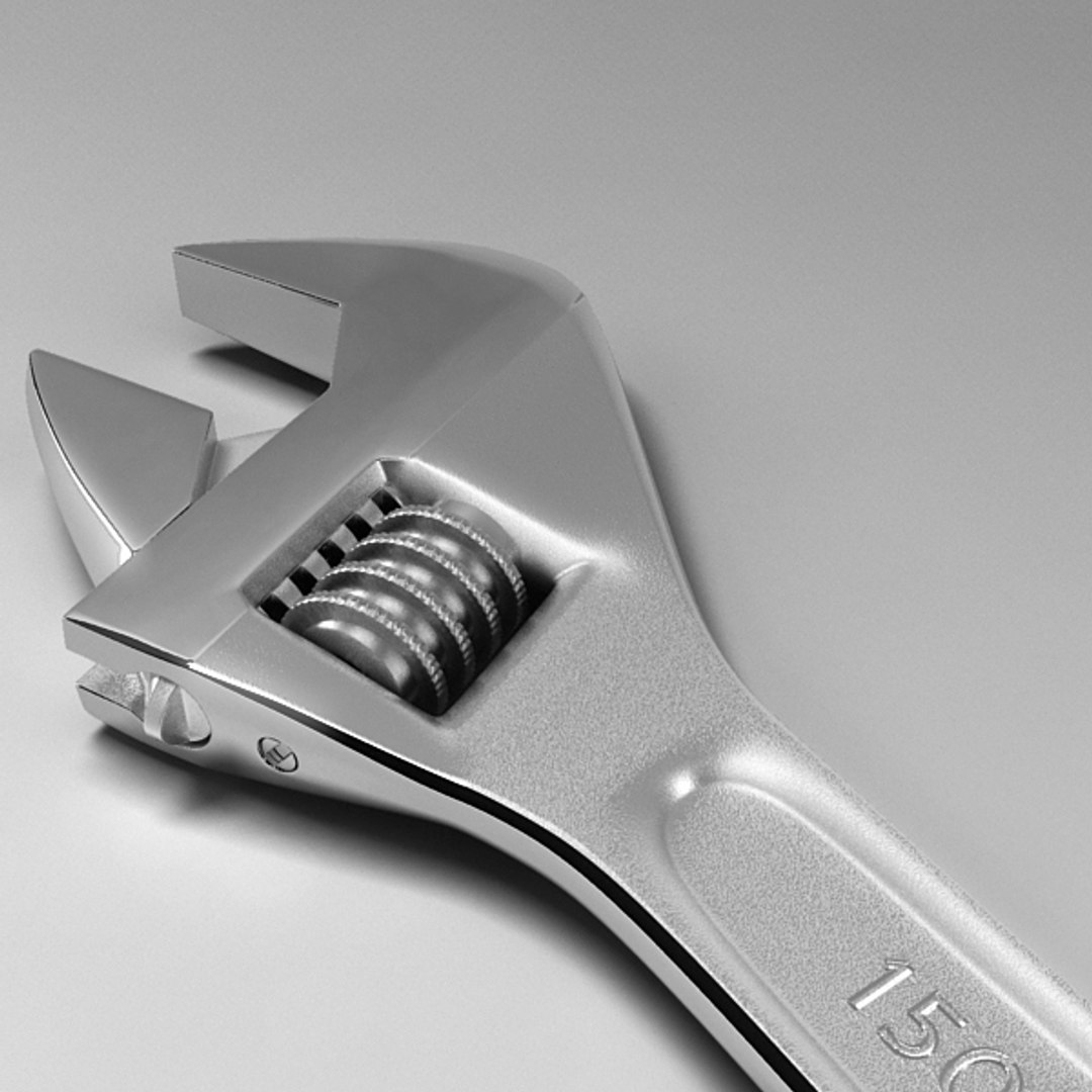 3d Model Adjustable Spanner