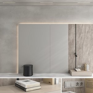 3D Decorative wall panel set 84