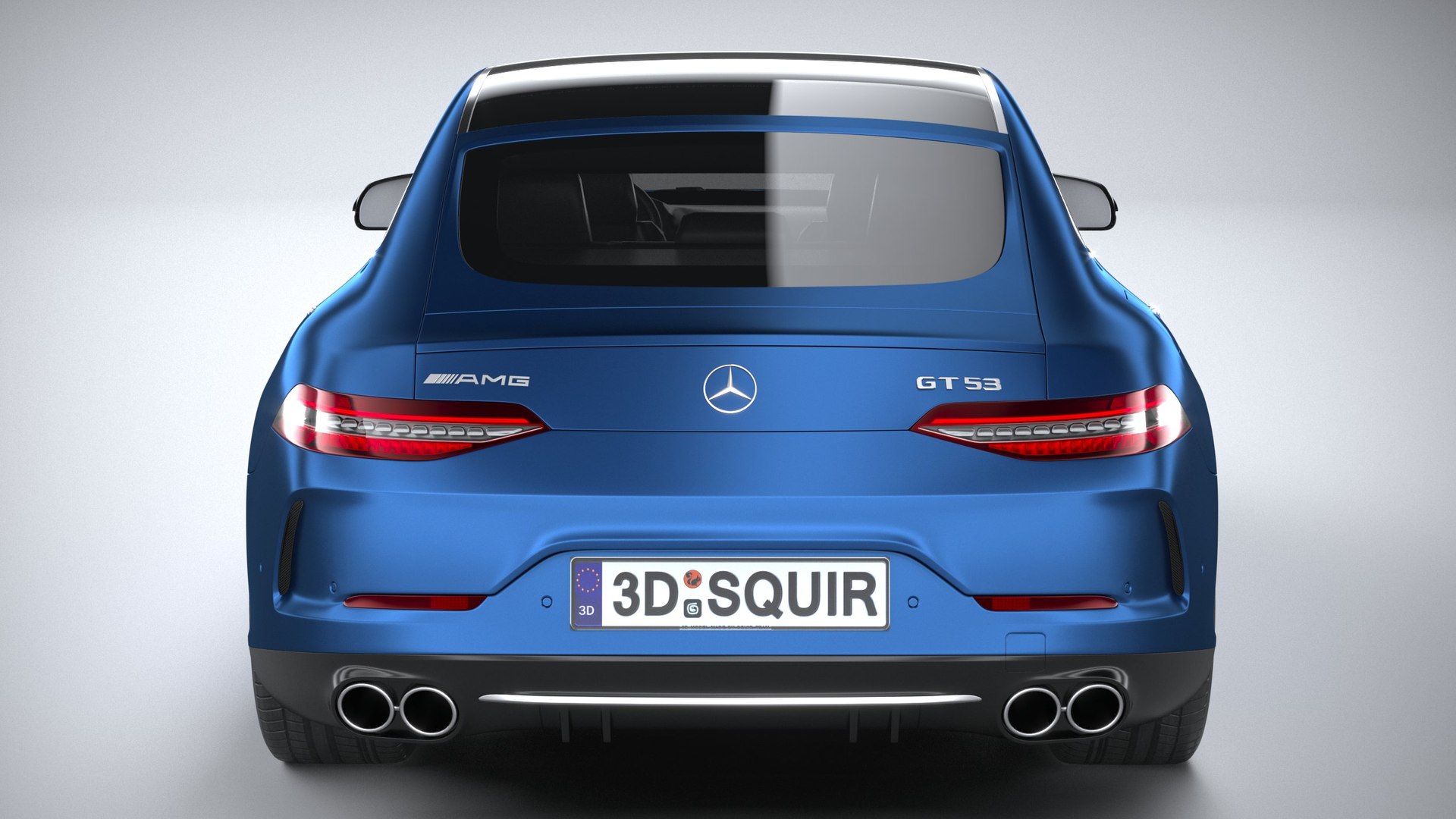 Marco De Matrícula 3D Para Mercedes Benz AMG - Acero Inoxidable, Acabado Negro, Sin Garantía