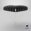 Modèle 3D de parachute de réserve noir
