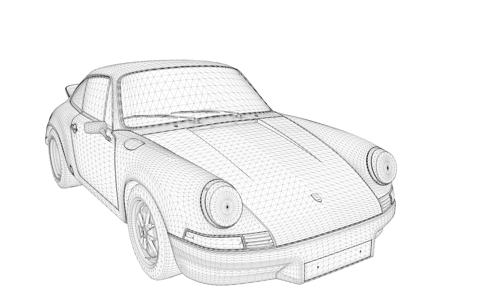 Porsche 911 Carrera RS 1973 3D model - TurboSquid 1884648