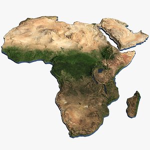 3D africa continent model