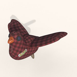 3D pigeon toy model