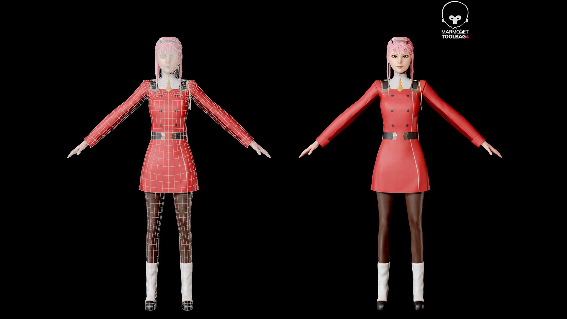 Zero Two Game Ready Low Poly 3D Model Model - TurboSquid 1776659