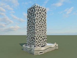 Futuristic Skyscraper 3 model
