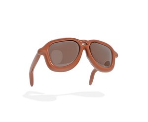 Sunglasses cartoon 3d icon model
