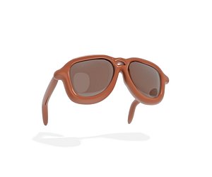 Sunglasses cartoon 3d icon