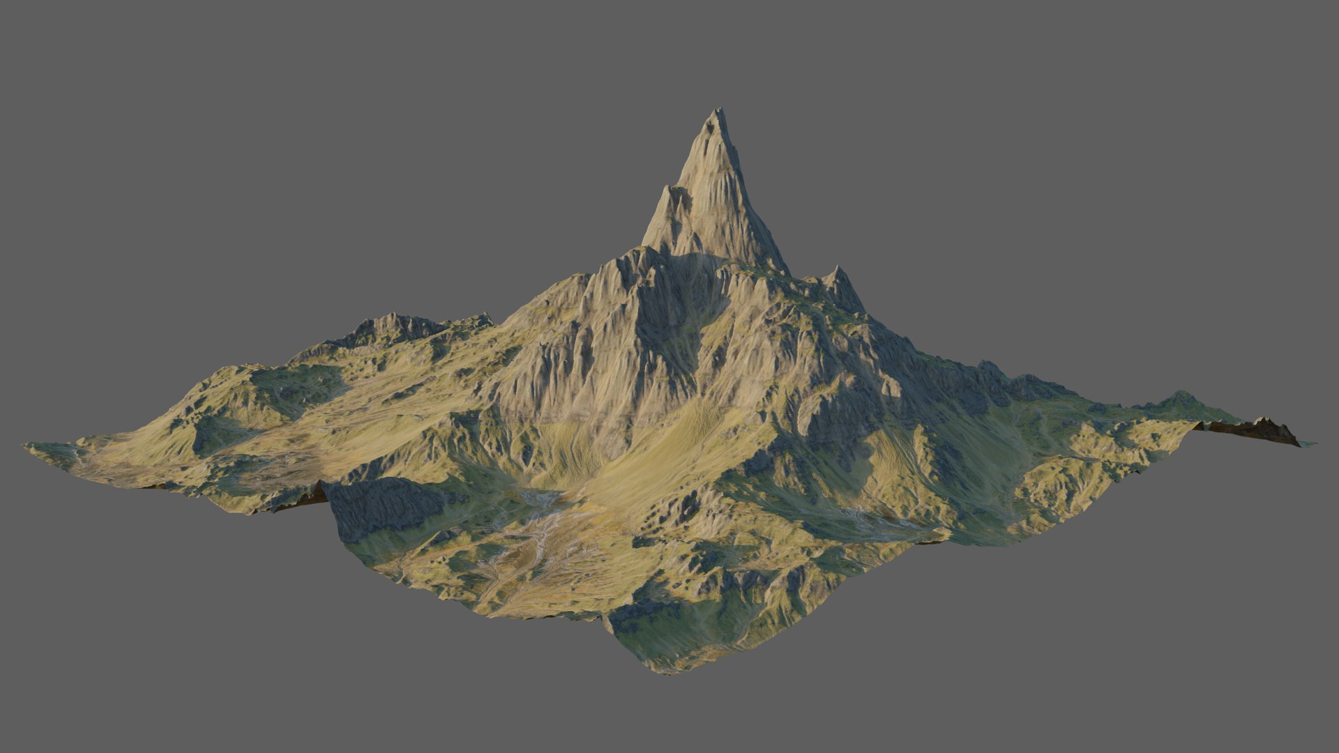 3D Model 8K Detailed Mountain Landscape 2 - TurboSquid 1820565