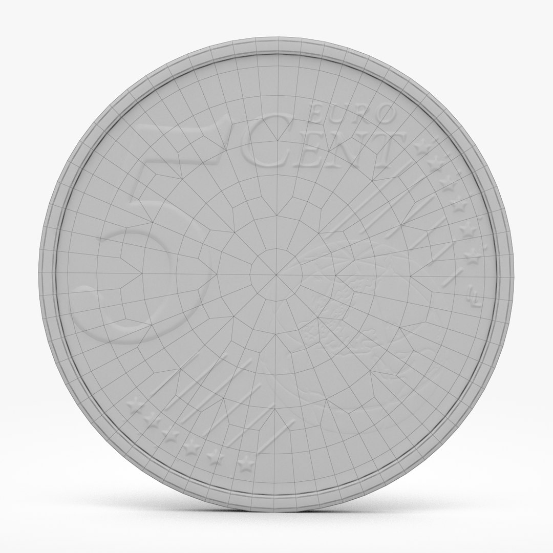 euro-cent-3d-model