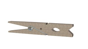 3D clothes peg
