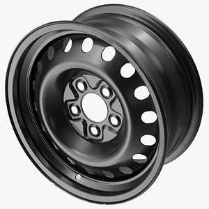 Steel Car Rim Black