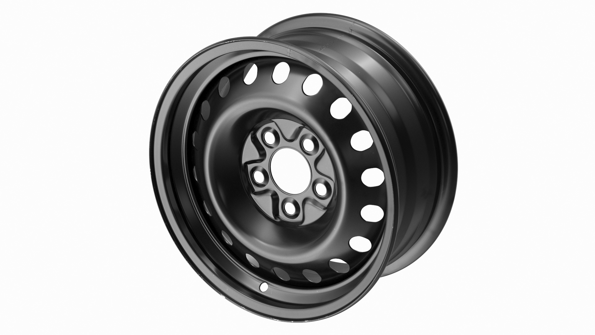 Steel Car Rim Black 3D Model - TurboSquid 1922337