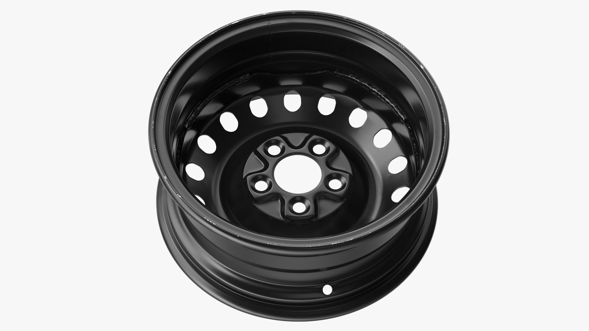 Steel Car Rim Black 3D Model - TurboSquid 1922337