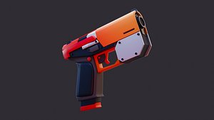 Low Poly Sci-Fi Handgun