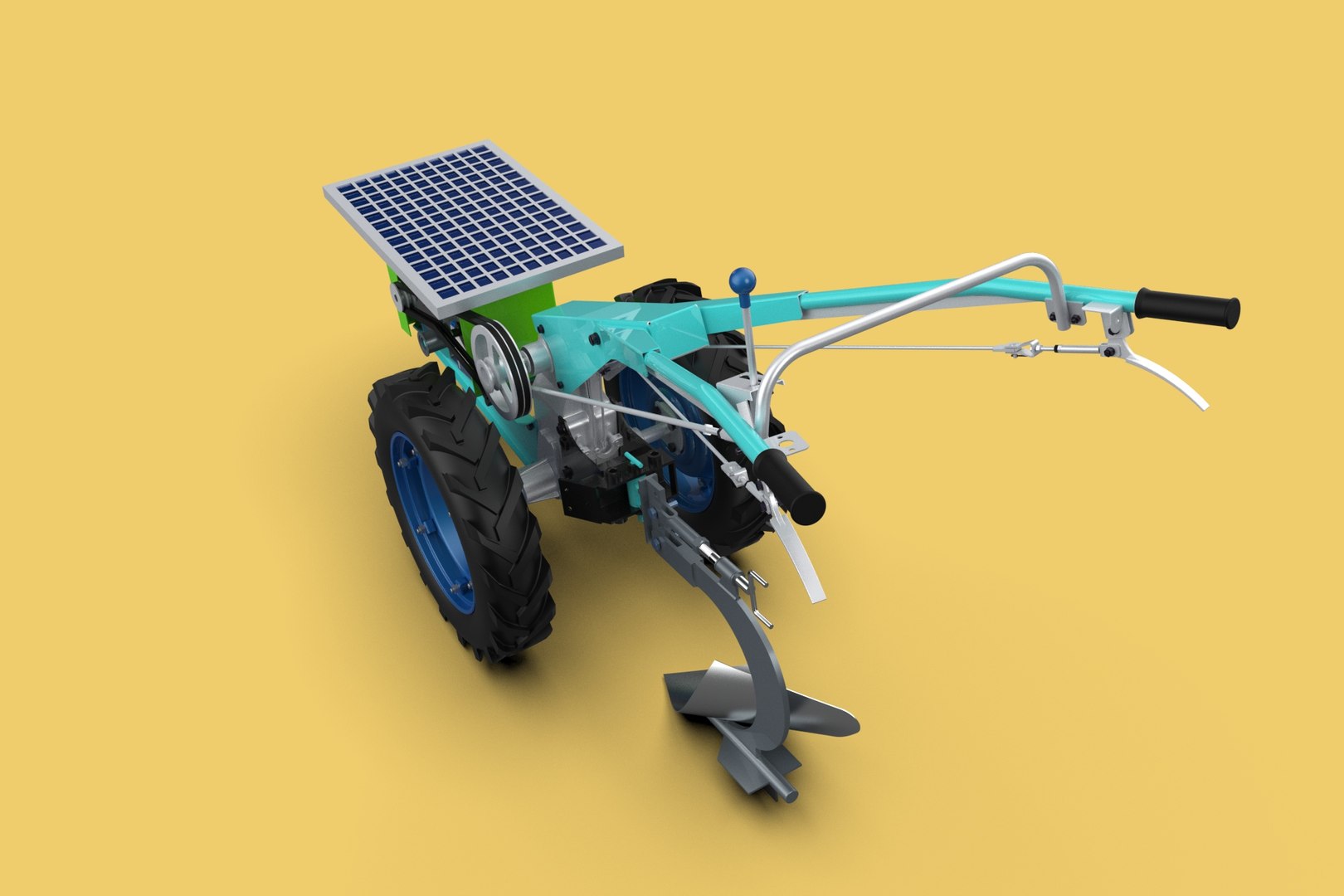 ELECTRIC WALKING HAND TRACTOR AGRICULTURE FARM 3D Model - TurboSquid ...