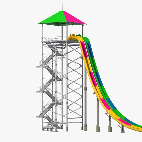 freefall water slide model